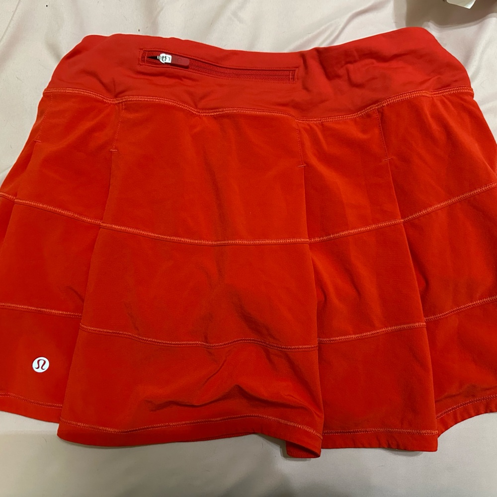 Lululemon Red Skater Mini Skirt Athletic
